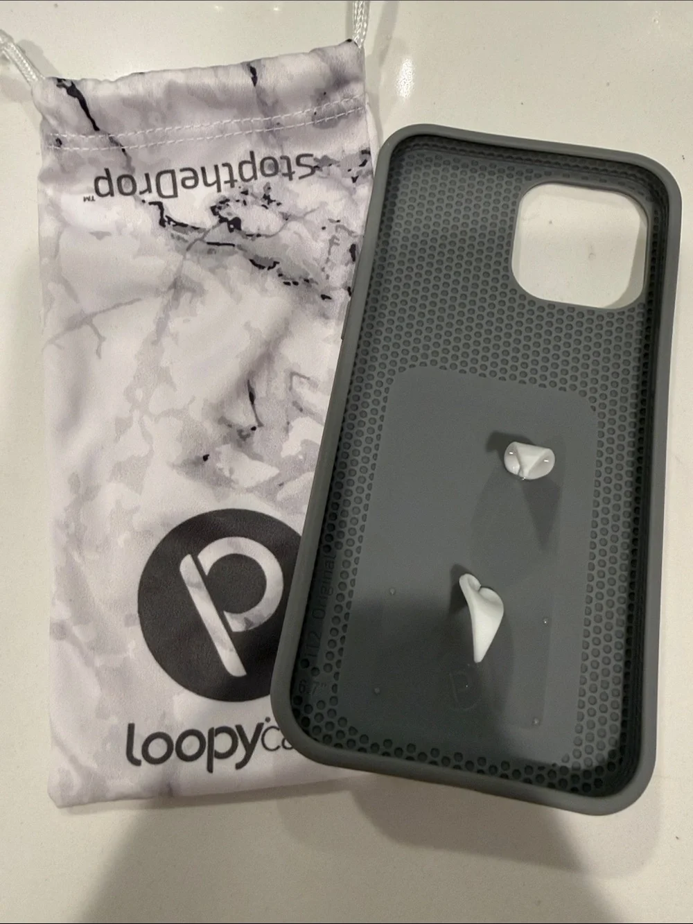 Loopy Case for iPhone 12 Pro Max- White Marble - Picture 5 of 10